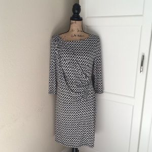Calvin Klein black and white dress size 14